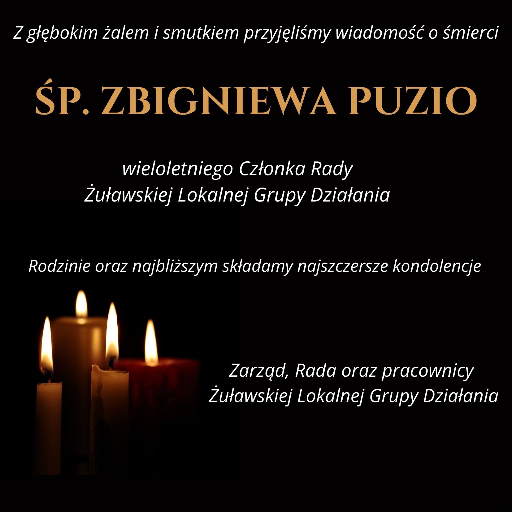 Black Candle Funeral Invitation Card