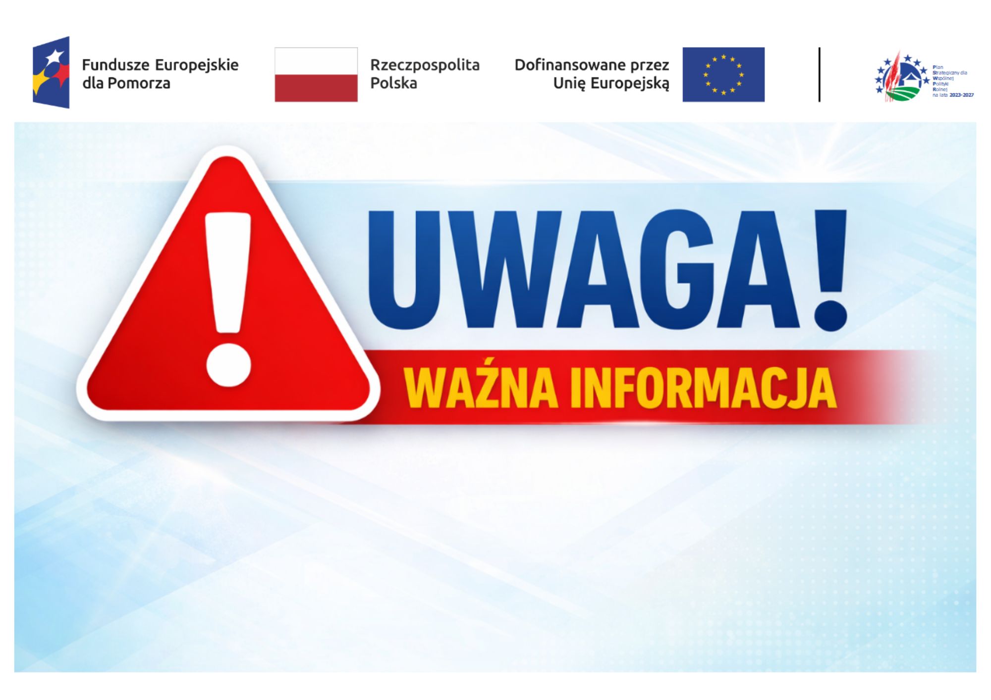 Uwaga ważna informacja