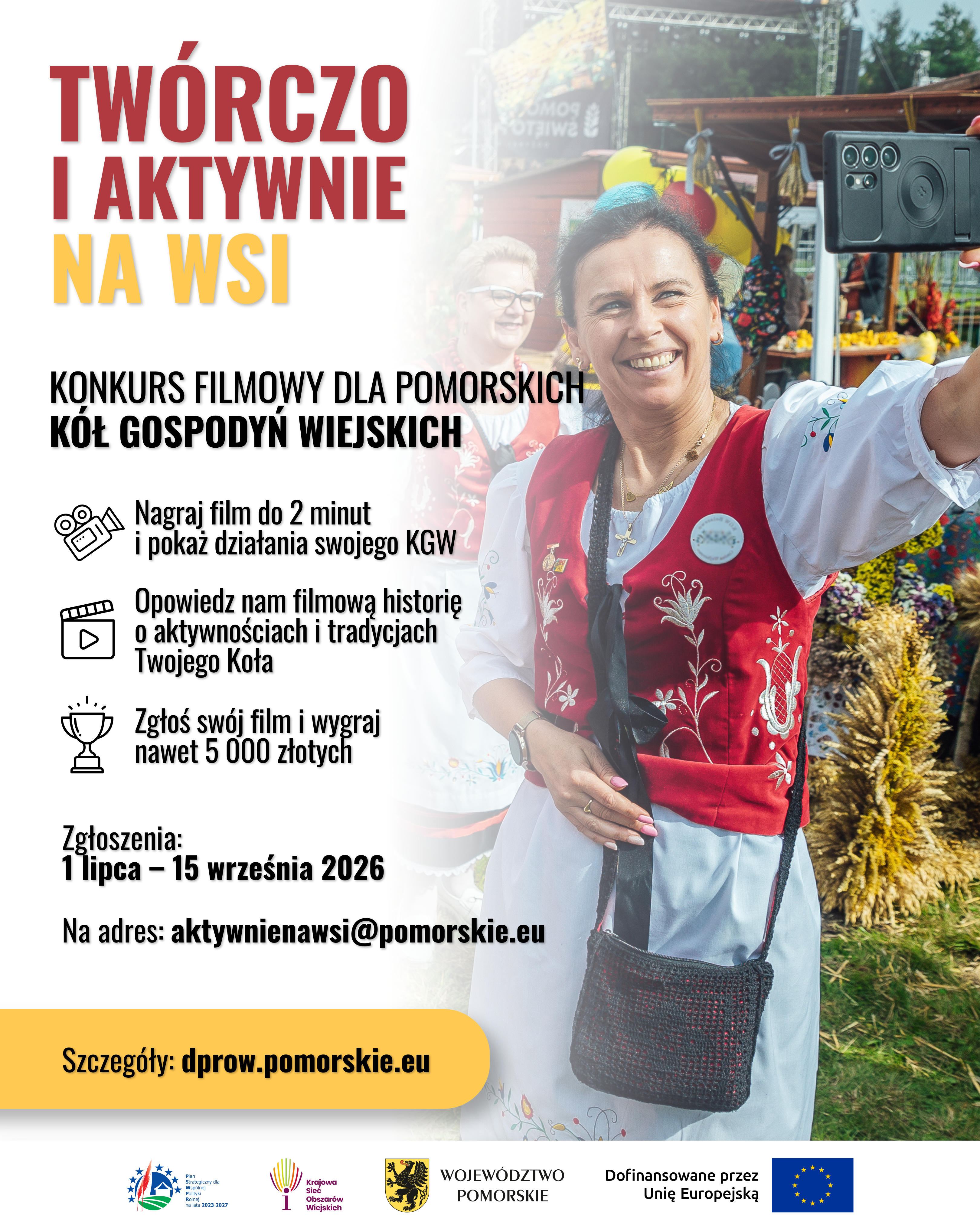 plakat Twórczo i aktywnie na wsi